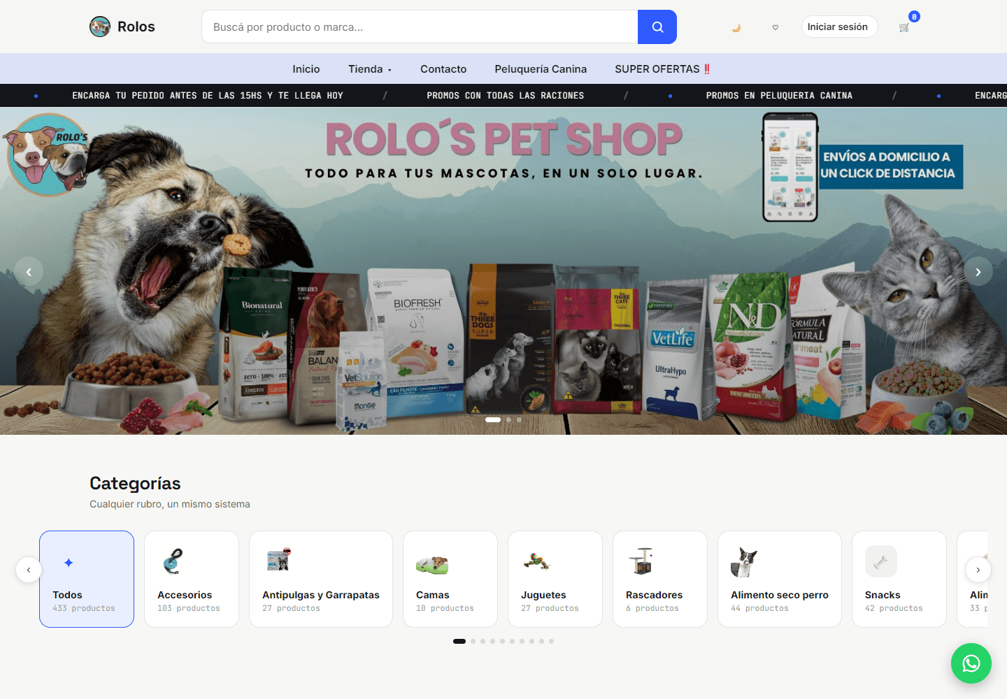 Tienda online de Rolos